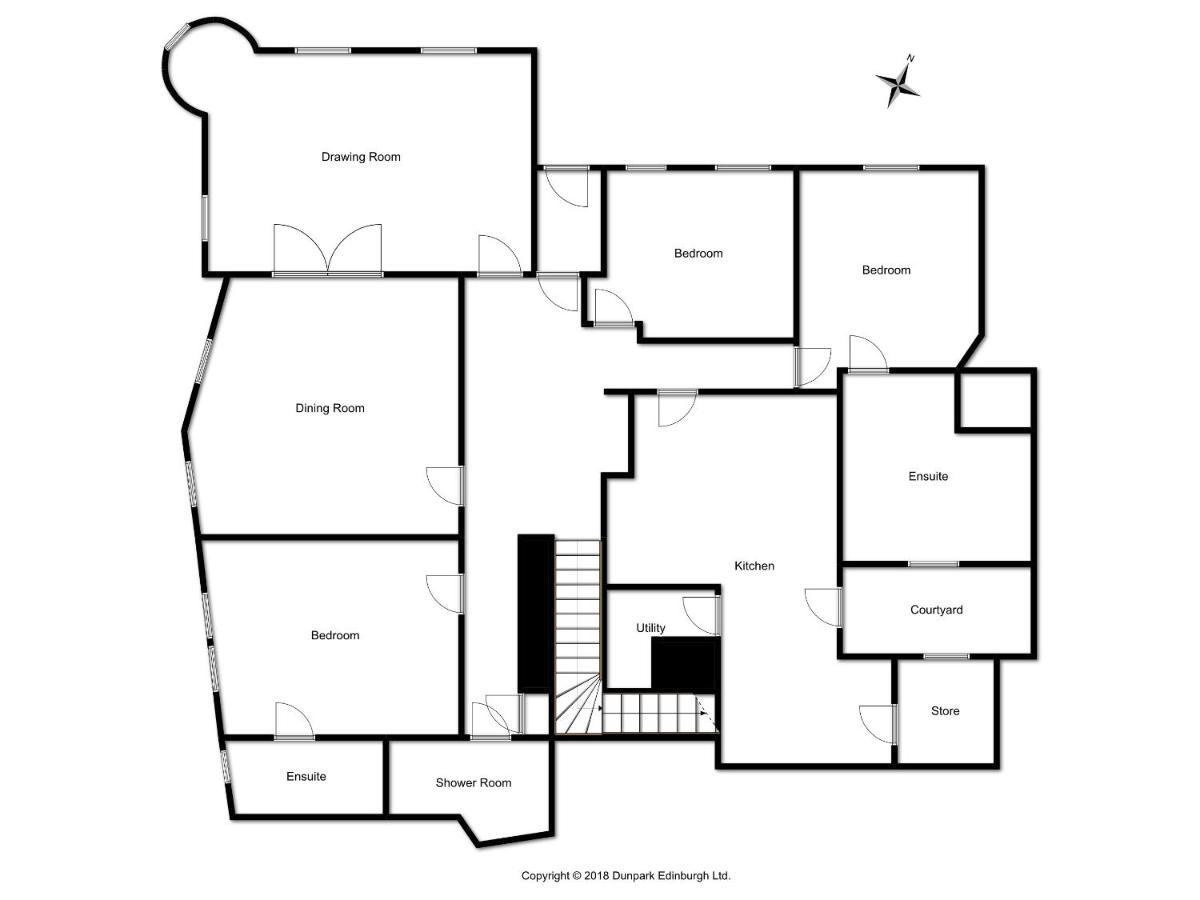 Elegant 3-Bedroom Ramsay Garden Apartment In Edinburgh City Centre Bagian luar foto